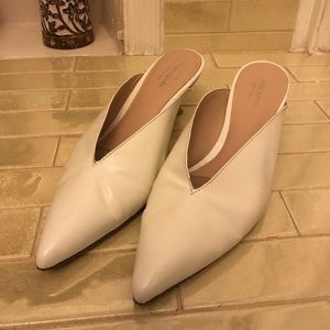 Kate spade white kitten heels